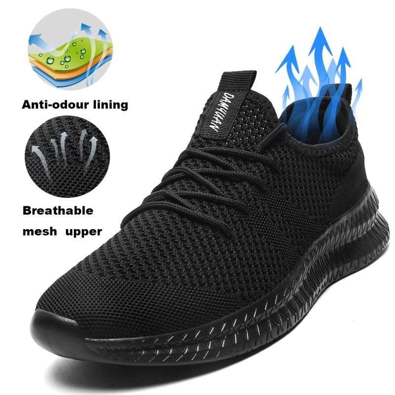 Men Running Shoes Lac-up Men's Sport Shoes Lightweight Comfortable Breathable Walking Sneakers Tenis Masculino Zapatillas Hombre