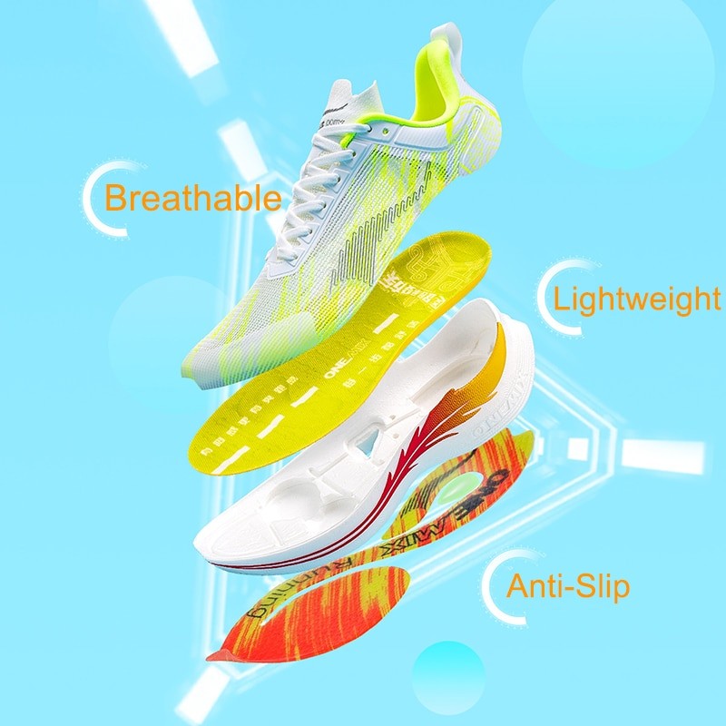 ONEMIX Summer Breathable Mesh PRO Running Shoes for Men Light Weight Marathon Shock Absorption Support Male Walking Sneakers