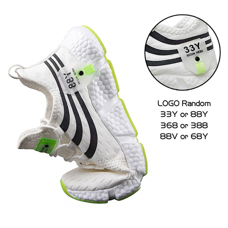 Men's Sneakers Mesh Breathable Running Tennis Light Casual Women Shoes Fluorescent Jogging Summer White Outdoor Sports Couple 46