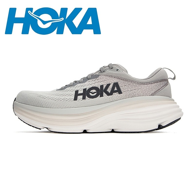 HOKA Bondi 8 Men Sneakers Lightweight Cushioning Outdoor Running Shoes Marathon Trail Running Shoes Elastic Women's Casual Shoes