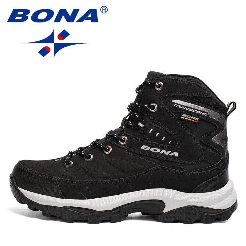 BONA New Hot Style Men Hiking Shoes Winter Outdoor Walking Jogging Shoes Mountain Sport Boots Climbing Sneakers Free Shipping