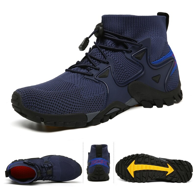 New Mesh Breathable Hiking Shoes Size 36-47 Mens Sneakers Outdoor Trail Trekking Mountain Climbing Sports Shoes For Male Summer