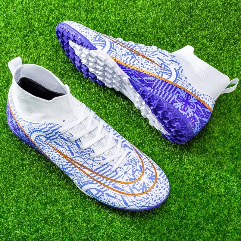Men Soccer Shoes TF/FG High/Low Ankle Football Boots Male Outdoor Non-slip Grass Multicolor Training Match Sneakers EUR35-46