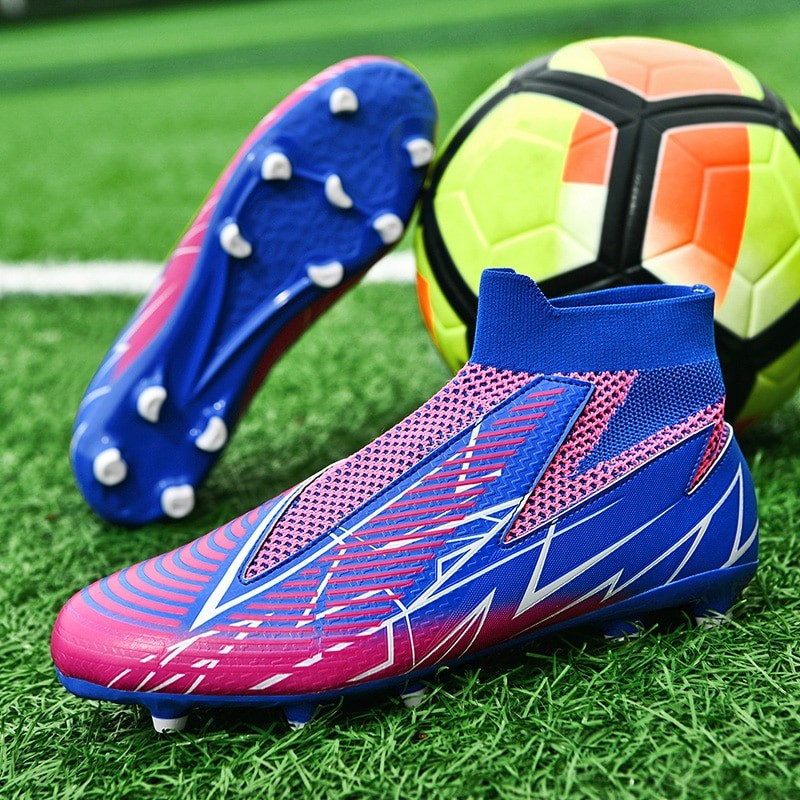 Men Soccer Shoes Top Quality Football Boots Training Cleats Grass High-quality Trend Non-Slip High Ankle Comfortable Training