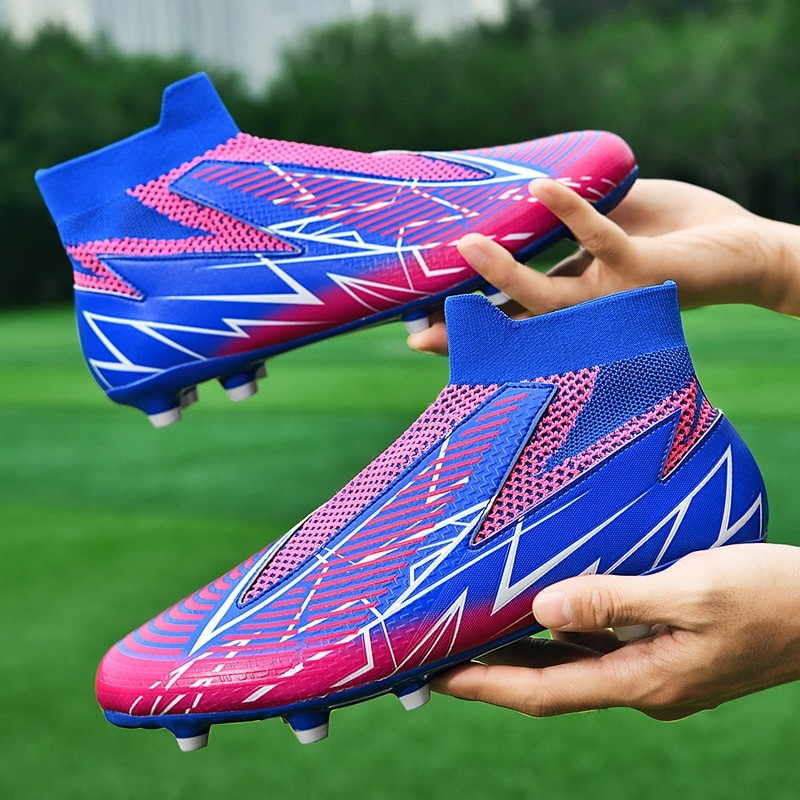 Men Soccer Shoes Top Quality Football Boots Training Cleats Grass High-quality Trend Non-Slip High Ankle Comfortable Training
