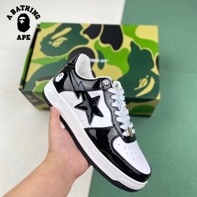 With Box 2023 A Bathing Ape men and women outdoor sports shoes BapeGoose Sta 1:1 breathable skateboard casual Low walking Shoes
