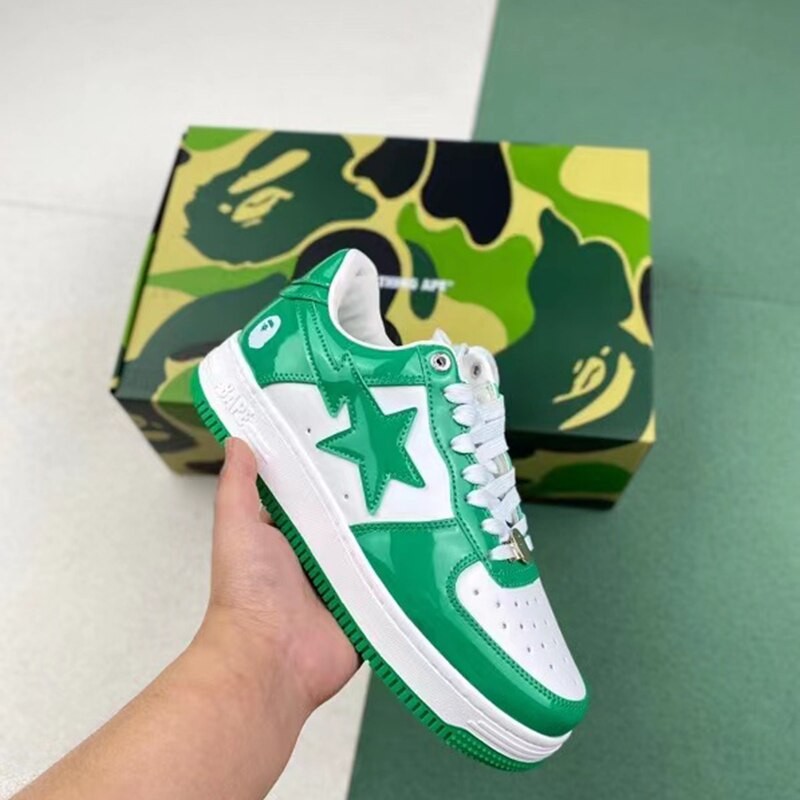 With Box 2023 A Bathing Ape men and women outdoor sports shoes BapeGoose Sta 1:1 breathable skateboard casual Low walking Shoes