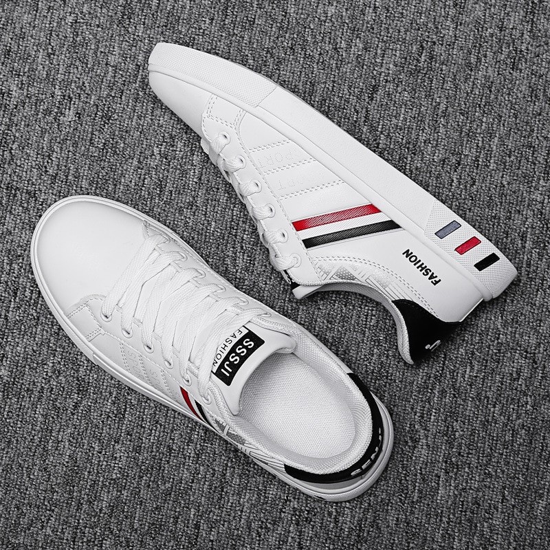 2022 Men's Casual Shoes Lightweight Breathable Men Shoes Flat Lace-Up Men Sneakers White Business Travel Unisex Tenis Masculino