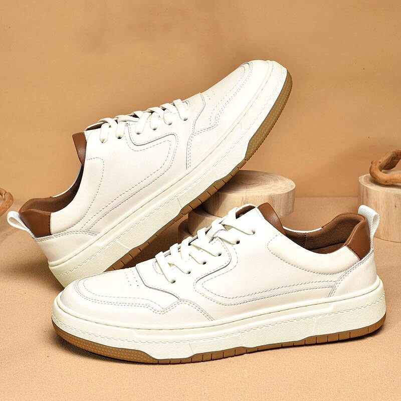 Men Leather Shoes High-quality Sneakers Designer Shoes for Man Fashion Leather Sneakers 2023 New White Casual Skateboard Shoes