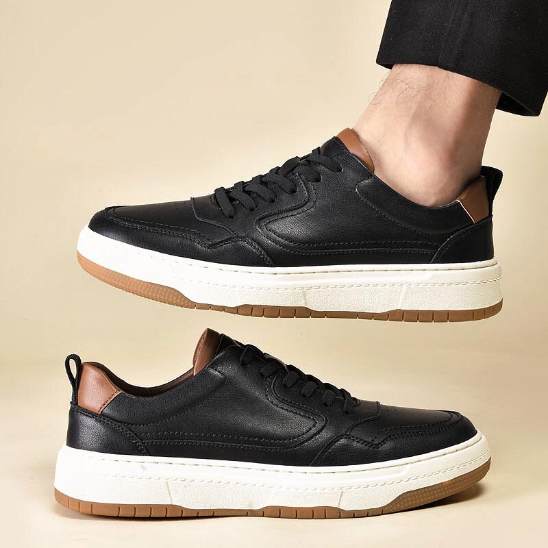 Men Leather Shoes High-quality Sneakers Designer Shoes for Man Fashion Leather Sneakers 2023 New White Casual Skateboard Shoes