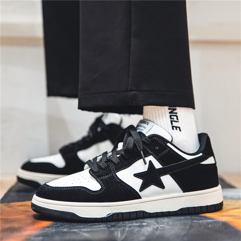 Autumn Men Casual Sneakers Fashion Mixed Colors Star Running Sport Shoes Tennis Shoes Chunky Trainers Walking Jogging Footwear