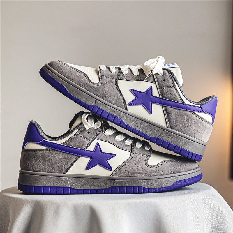 Autumn Men Casual Sneakers Fashion Mixed Colors Star Running Sport Shoes Tennis Shoes Chunky Trainers Walking Jogging Footwear