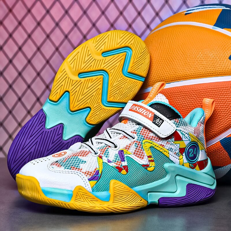 Girls Basketball Shoes Brand Boys Sneakers Non-Slip Wear-Resistant Kids Sneakers High Quality Kids Training Shoes31-40