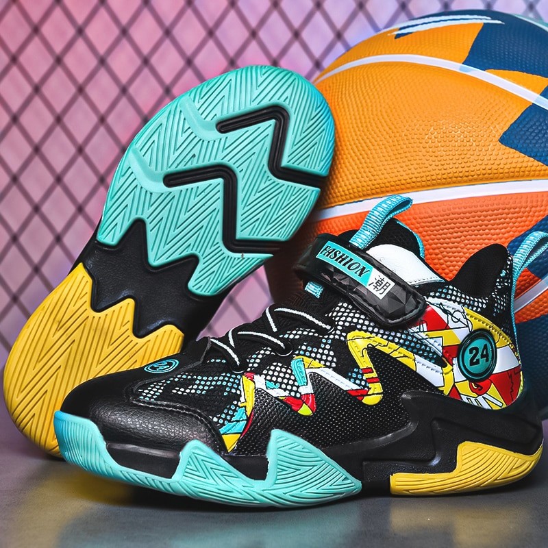 Girls Basketball Shoes Brand Boys Sneakers Non-Slip Wear-Resistant Kids Sneakers High Quality Kids Training Shoes31-40