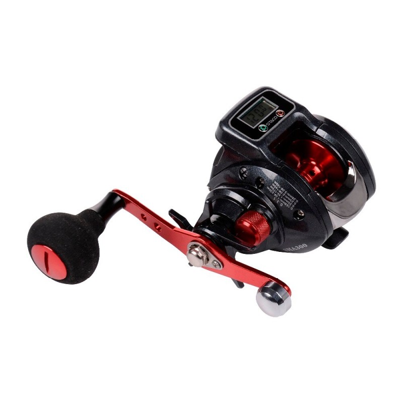 Left/Right Hand Baitcasting Fishing Reel With Line Counter 16+1 Bearings Baitcaster Reel with Digital Display Baitcasts Wheel