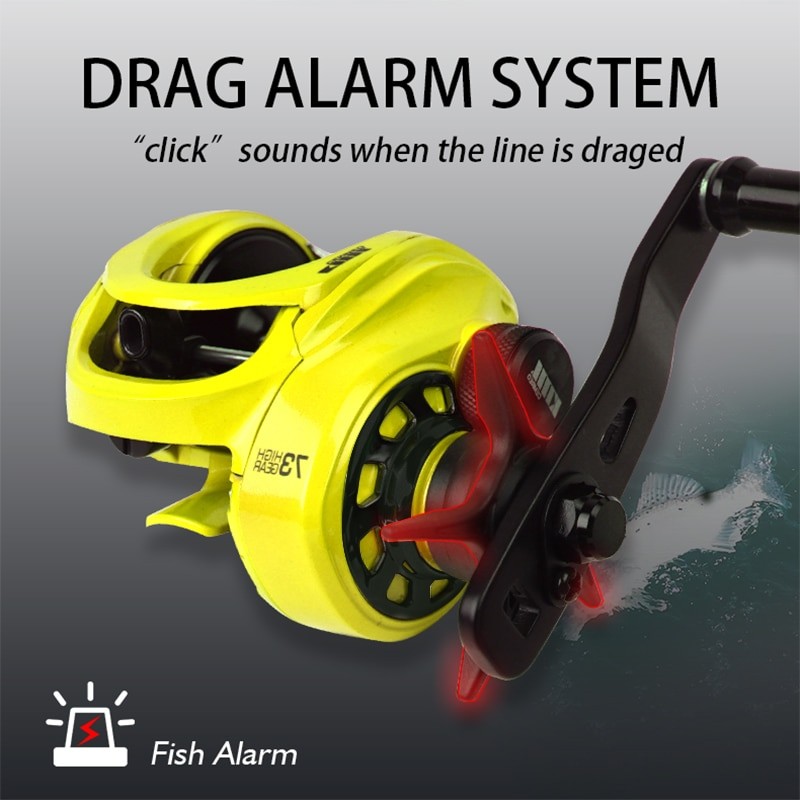 CEMREO Striking Seafishing Bait Casting Fishing Reel Fresh and Saltwater High Speed 7.3:1 Super Drag Power 10kg For Fishing