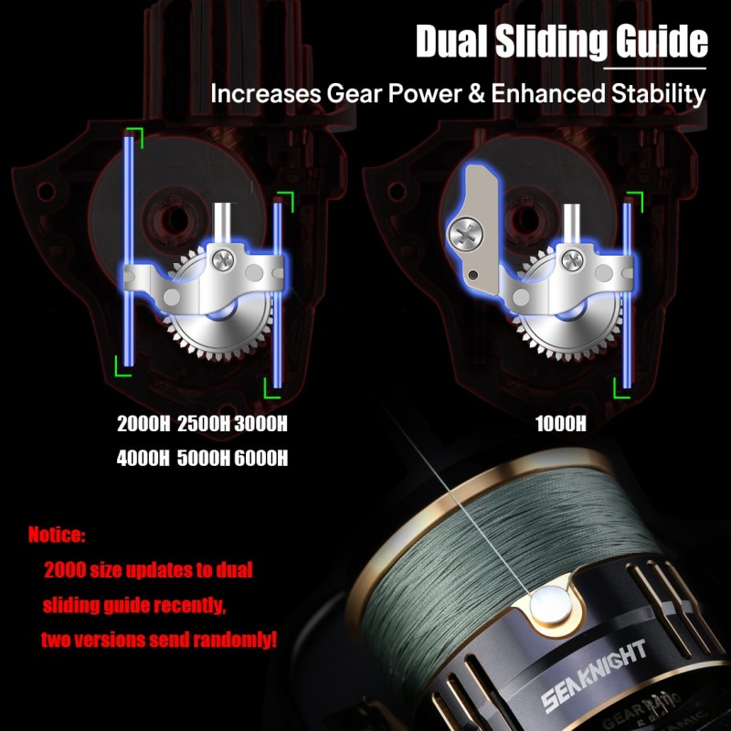 SeaKnight Brand TREANT III Series 5.0:1 5.8:1 Fishing Reels 1000-6000 MAX Drag 28lb Power Spinning Reels Dual Bearing System