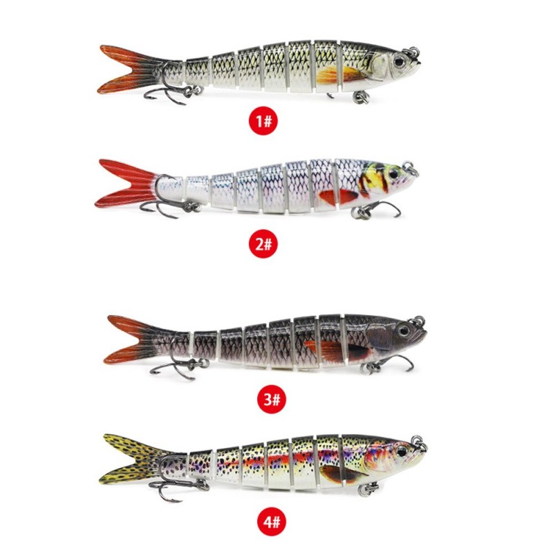 Luya Bionic Jointed Bait Broken Jointed Hard Bait Cloth Strip Jointed Fish 13.5cm/26g Fishing Tackle