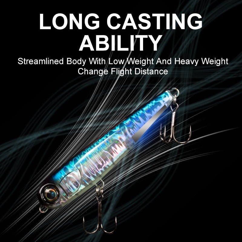 LEYDUN HOPOPEN Floating New Fishing Lures 95mm Pencil Top water Surface Saltwater Hard Baits Dog walking Sea Bass Wobblers Lure