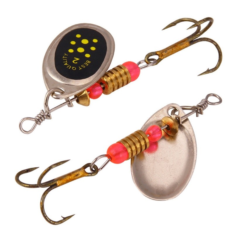 10 Colors Peche Spinner Fishing Lures Wobblers CrankBaits Jig Shone Metal Sequin Trout Spoon With Hooks for Carp Fishing Pesca