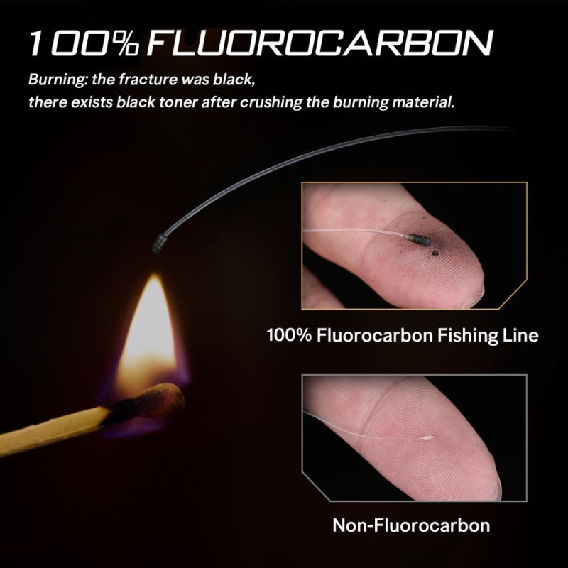 SeaKnight 100M 100% Japan Material 3-100LB Fluorocarbon Fishing Lines Carbon Fiber Leader Fly Line Fast Sinking Carp Fishing