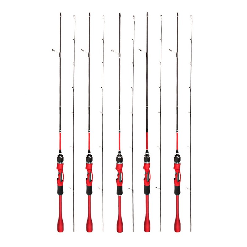 Catch.u Trout Fishing Rod Carbon Fiber Spinning/casting Fishing Pole Bait WT 2-8g Line WT 2-6LB ML Solid Top Lure Fishing Rods