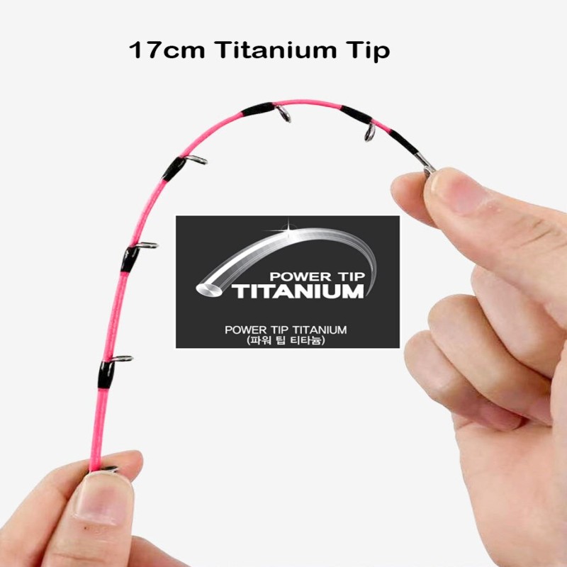 1.7M Johncoo Fishing Rod for Casting Jigging Rod ML Jigging Rod Powerful Titanium Tip Rubber Tail Octopus Boat Rod