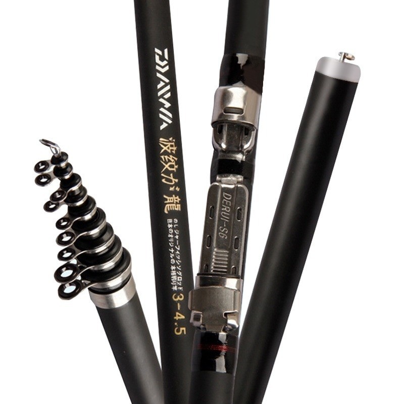 Catch.u Rock Fishing Rod Carbon Fiber Telescopic Spinning Fishing Rods 2.4m 2.7m 3.6m 4.5m 5.4m 6.3m Ocean Rock Fshing Pole