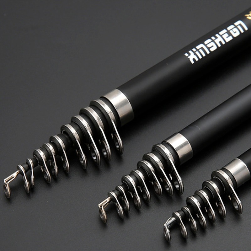 Catch.u Rock Fishing Rod Carbon Fiber Telescopic Spinning Fishing Rods 2.4m 2.7m 3.6m 4.5m 5.4m 6.3m Ocean Rock Fshing Pole