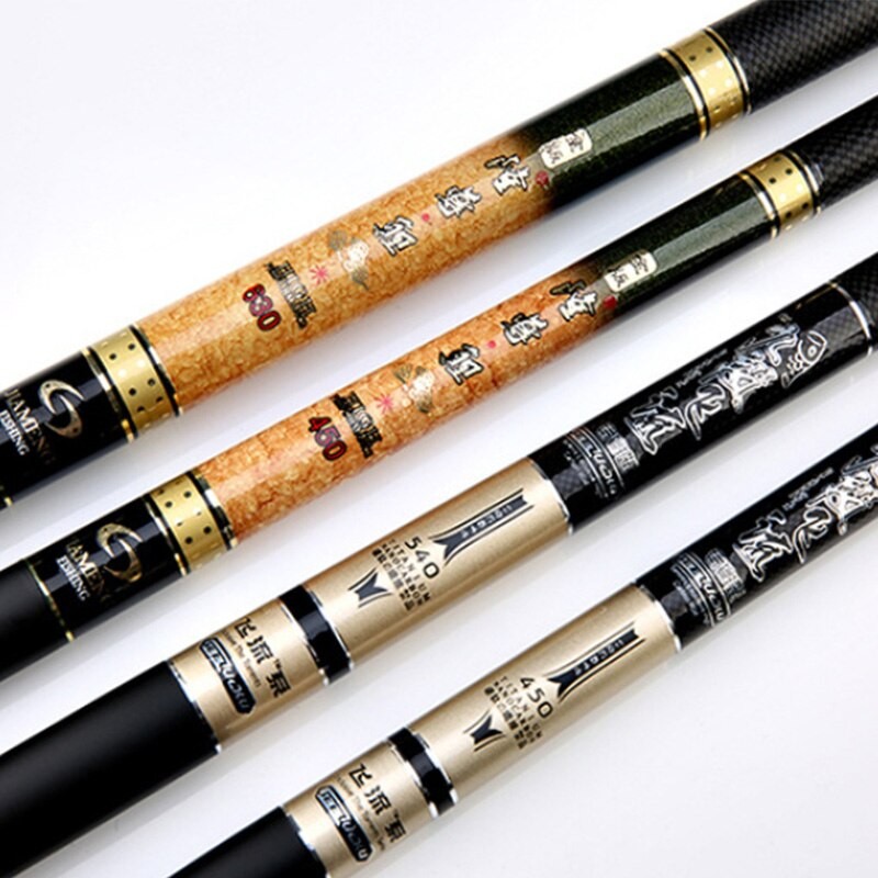 3.6M-7.2M Power Hand Rod Carbon Fiber Ultra Light Telescopic Fishing Rods for River Lake Reservoir Pond Super Hard Stream Pole