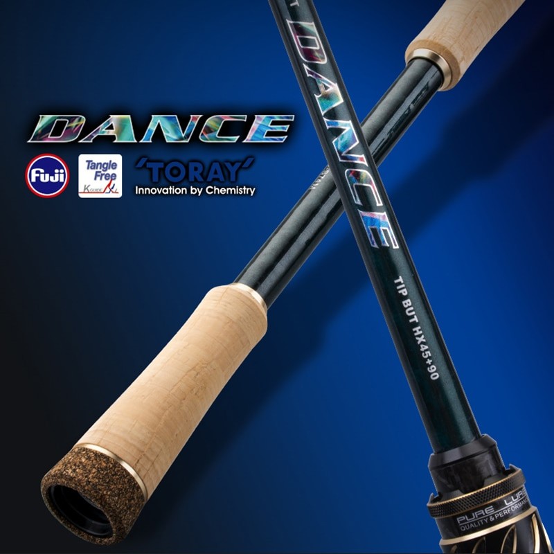 PURELURE DANCE S822H ML H Spinning Rod For Bass High Carbon Long Throwing Fishing Rod In FUJI Accessories, Plus Spinning Reel