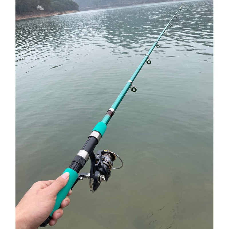 Fishing Rod and Reel Combo Superhard Fishing Rod Fast 1.8m 2.1m 2.4m 2.7m 3.0m 3.6m and 5.2:1 Fishing Reel 2000/3000/5000 Model