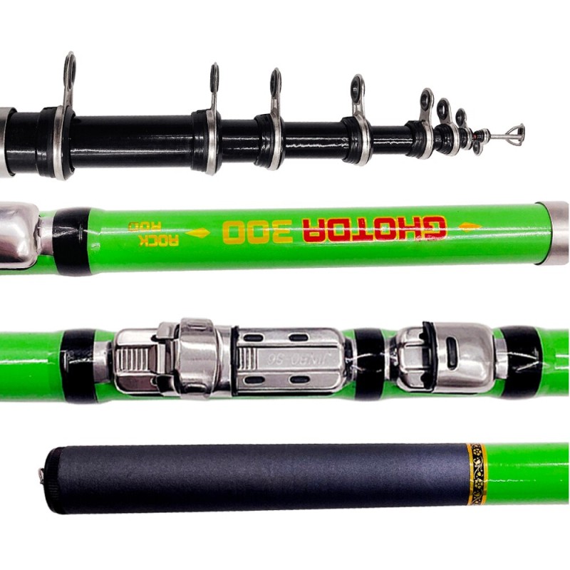 4/5/6/7/8/9/10 Section Telescopic Fishing Rod and Reel Combo Carbon Fishing Pole 1000-3000 Spinning Reel Fishing Tackle Set