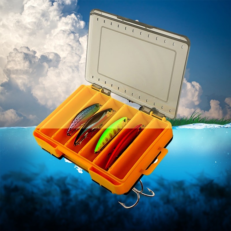 Fishing Accessories Box Double-sided 12 Compartment Lure Bait Storage Box Multi-functional High-quality Fishing Tool Box