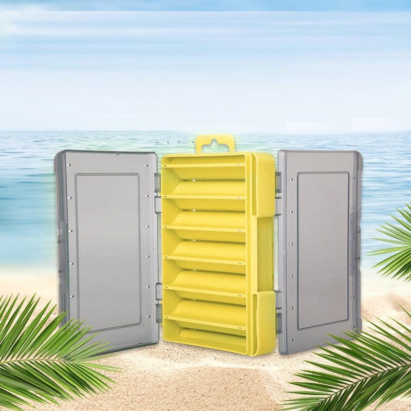 Fishing Accessories Box Double-sided 12 Compartment Lure Bait Storage Box Multi-functional High-quality Fishing Tool Box