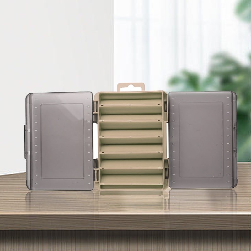 Fishing Accessories Box Double-sided 12 Compartment Lure Bait Storage Box Multi-functional High-quality Fishing Tool Box