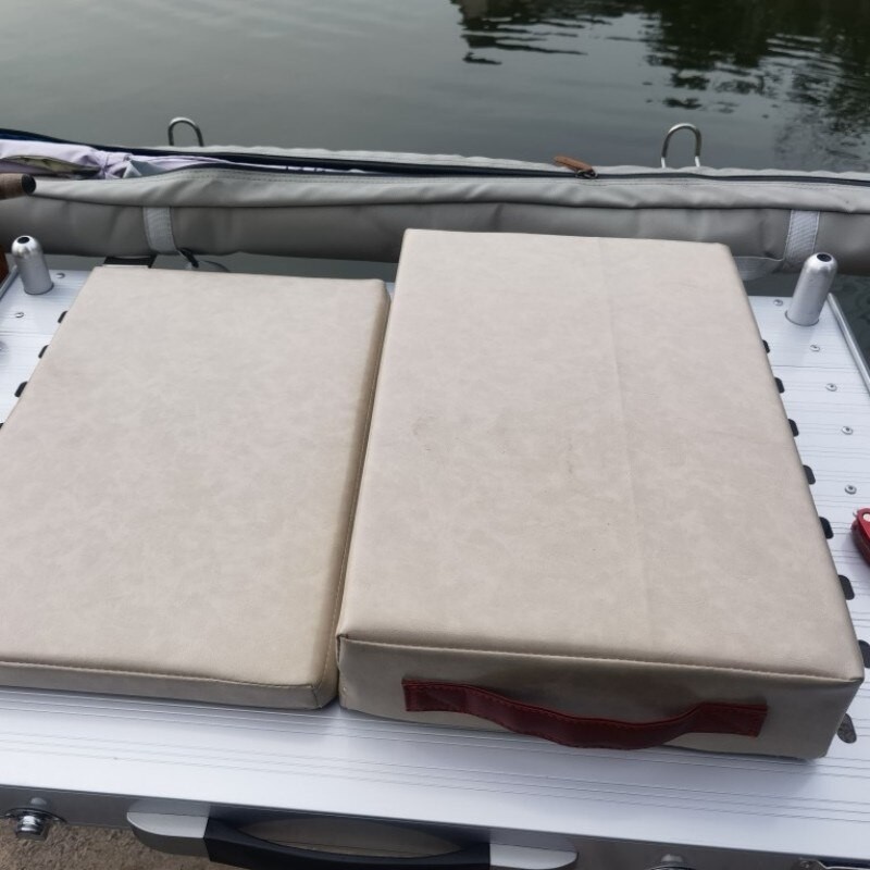 Herabuna Fishing Dansa Platform Box Cushion Cross-legged High Elastic Waterproof Non-slip Thickened Leather Cotton Linen Cushion