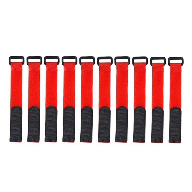 10pcs/set Reusable Fishing Rod Tie Holder Strap Suspenders Fastener Hook Loop Cable Cord Tie Belt Fishing Tackle Box Accessories