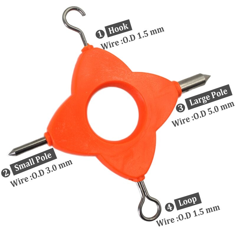 Carp Fishing Tool 4 in 1 Multi Puller Hair Gauge Measurement For Carp Fishing HookLink Stripper Chod Hair Rig Accessories Tackle