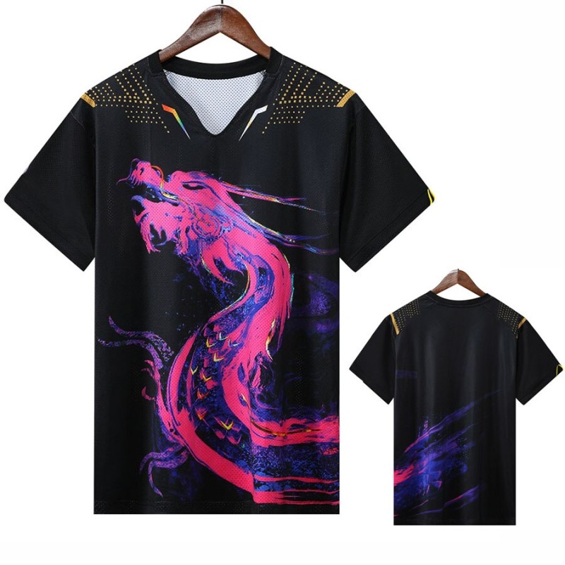 Latest Chinese Dragon Table Tennis Jerseys Kit Men Women Children China Ping Pong Suits Table Tennis Sets Sport Shirt Clothes