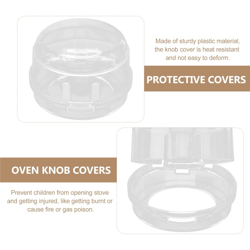 6 Pcs Children Gas Stove Knobs Oven Lock Child Safety Baby Proof Gas Stove Gas Oven Safety Mask Stove Appliance Latches