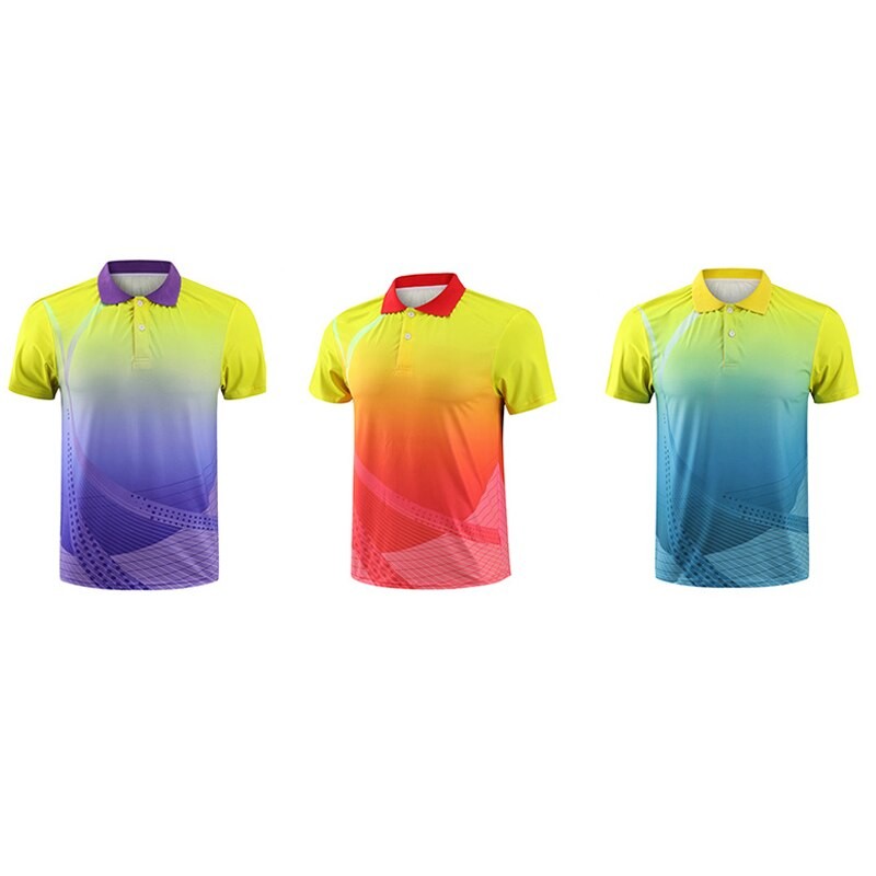 V Neck Badminton Jersey Short Sleeve Table Tennis Clothes Quick Drying Breathable Outdoor Sports Leisure Men Women Sportswear
