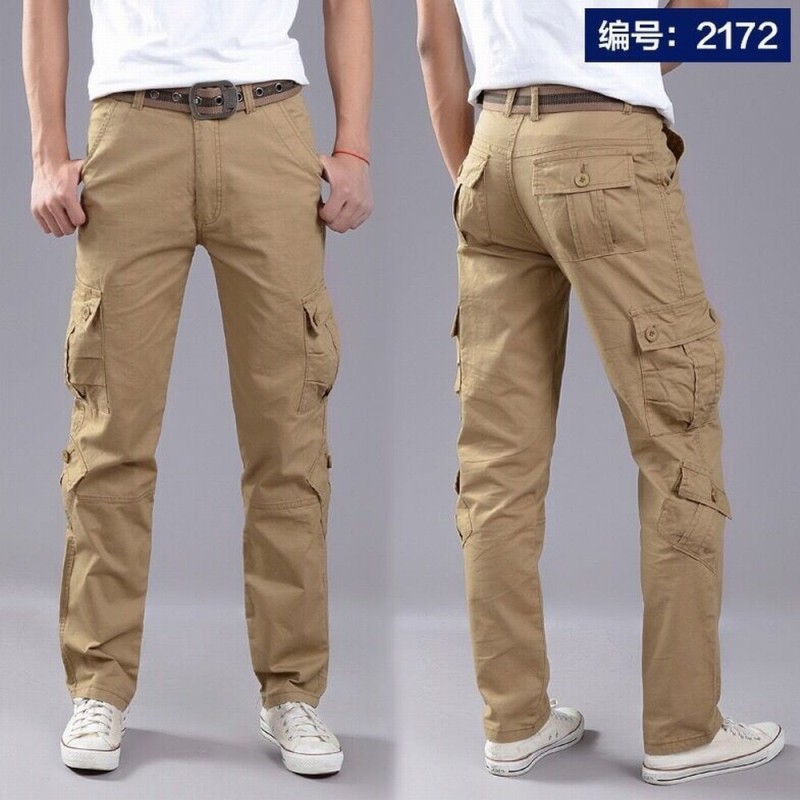 Multi-Pocket Men's Casual Pants Military Tactical Joggers Cargo Pants Outdoor Hiking Trekking Sweatshirt Men's Hip Hop Bottom