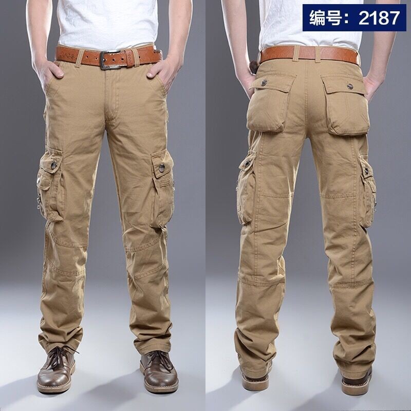 Multi-Pocket Men's Casual Pants Military Tactical Joggers Cargo Pants Outdoor Hiking Trekking Sweatshirt Men's Hip Hop Bottom