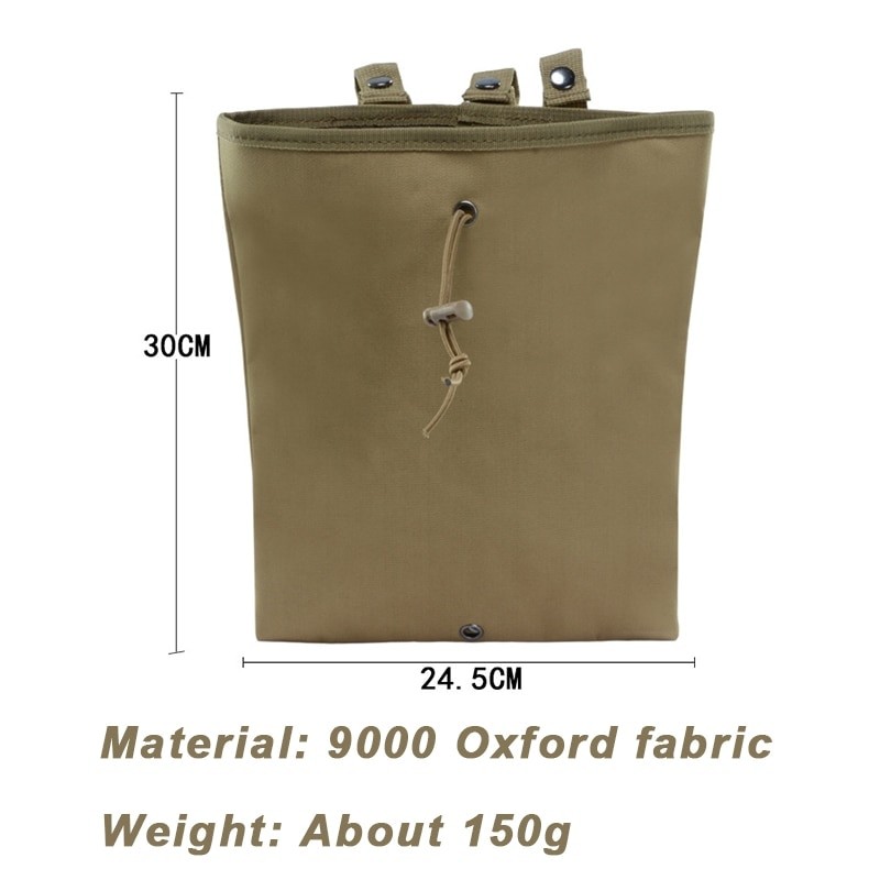 Camo MOLLE Outdoor Camping Storage Bag Tactical Recycling Bag Waterproof Outdoor Camping Accessories Bag