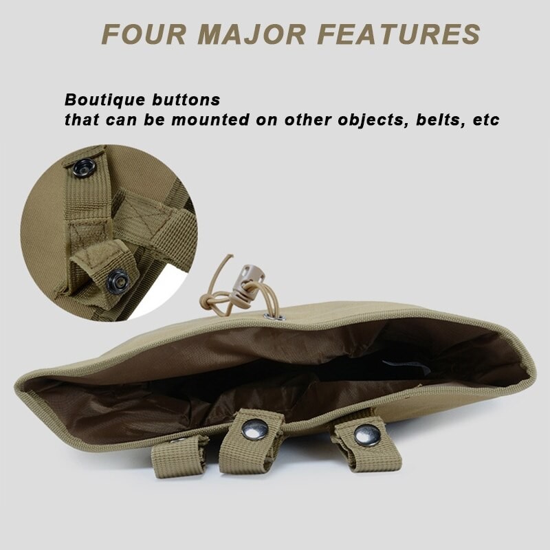 Camo MOLLE Outdoor Camping Storage Bag Tactical Recycling Bag Waterproof Outdoor Camping Accessories Bag
