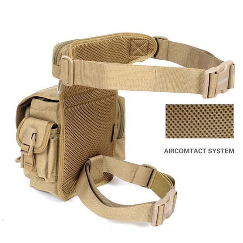 WINCENT Outdoor Leg Bag Waterproof Mountaineering Portable High Strength Durable Nylon Multifunctional Tactical Military Leg Bag