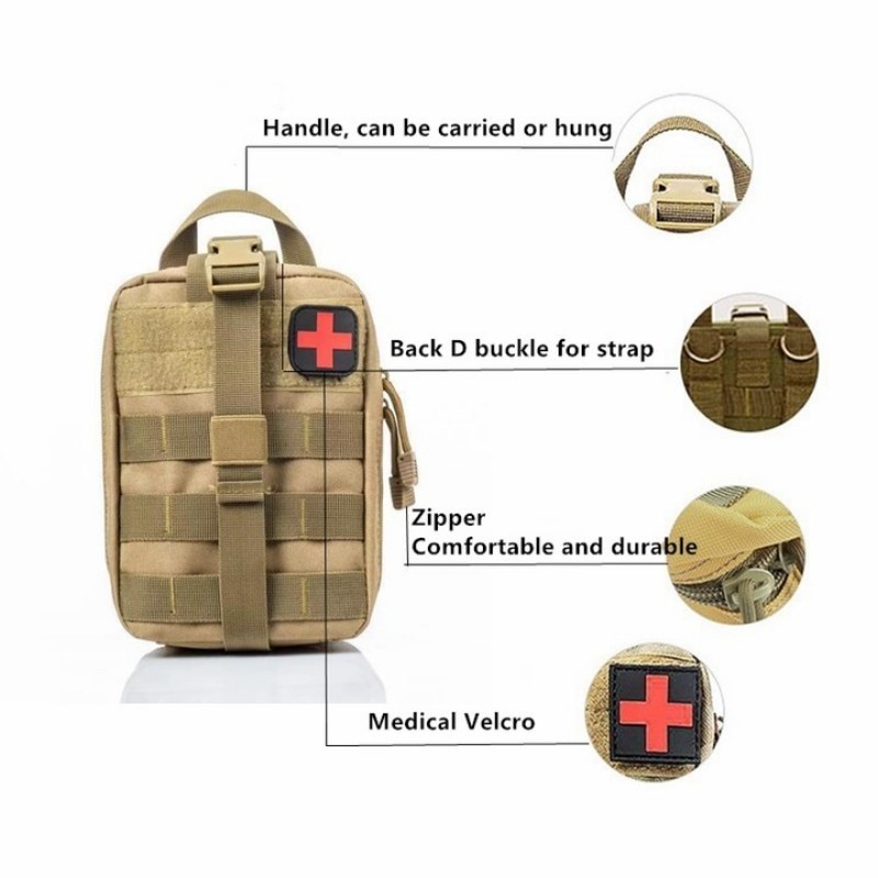 Tactical First Aid Kits Medical Bag Emergency Outdoor Army Hunting Car Emergency Camping Survival Tool Military EDC Pouch