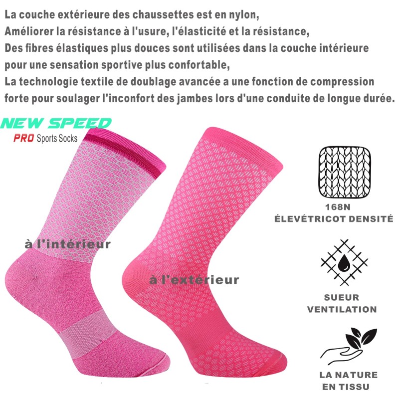 Quality Bike Socks Comfortable Sports Running Socks Knee High MTB Road Cycling Socks