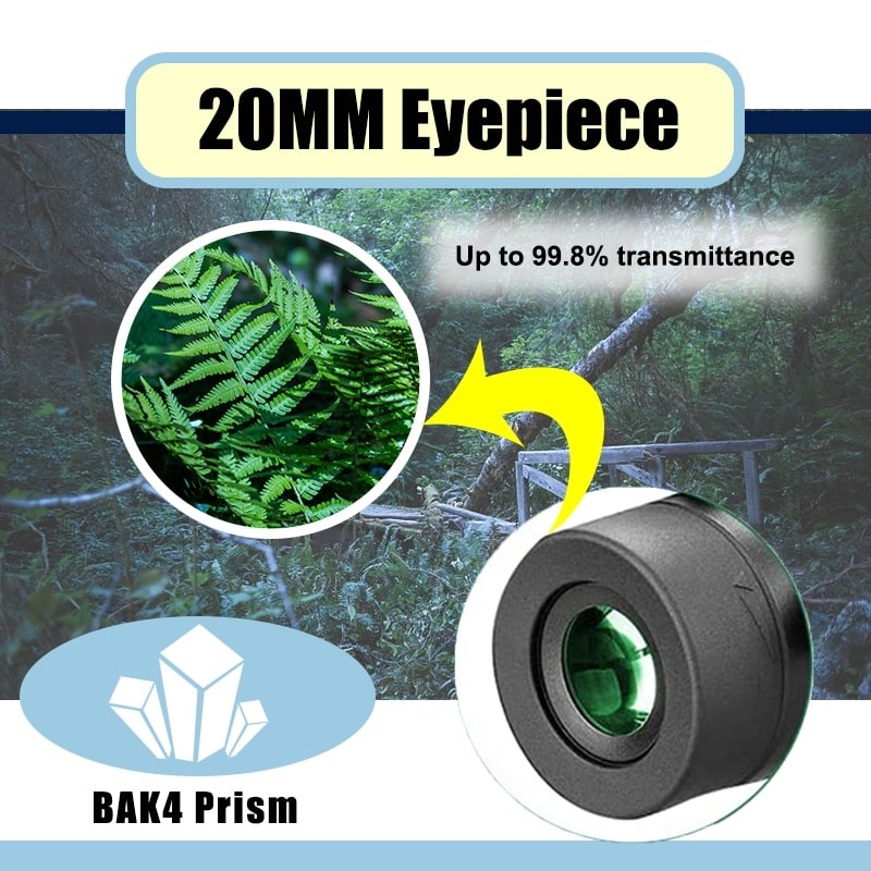 TOPOPTICAL 12x50 HD Telescope Monocular Camping Powerful Long Range 40x60 Hunting Binoculars Portable with Tripod Phone Adapter